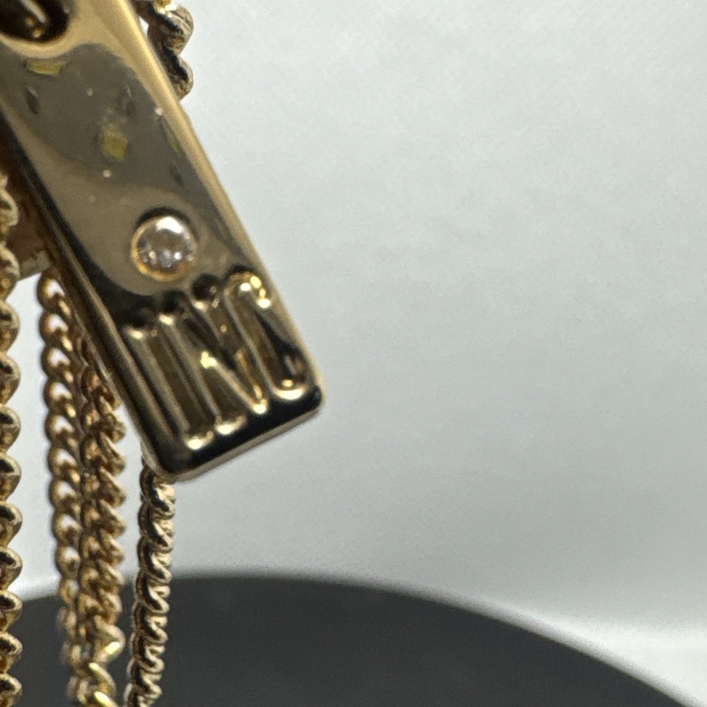 Vintage Necklace‎  Tear Drop Green Stones Gold Tone Chain - Picture 4 of 10
